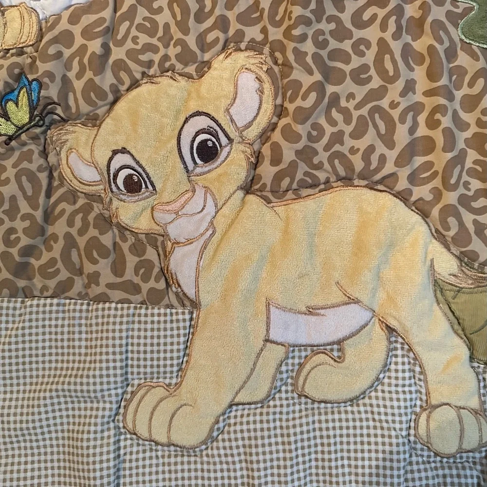 Disney Lion King Simbas Wild Adventure Quilted Crib Blanket Baby Comforter 31x42